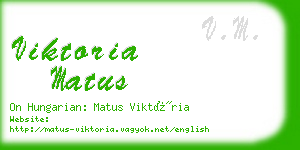 viktoria matus business card